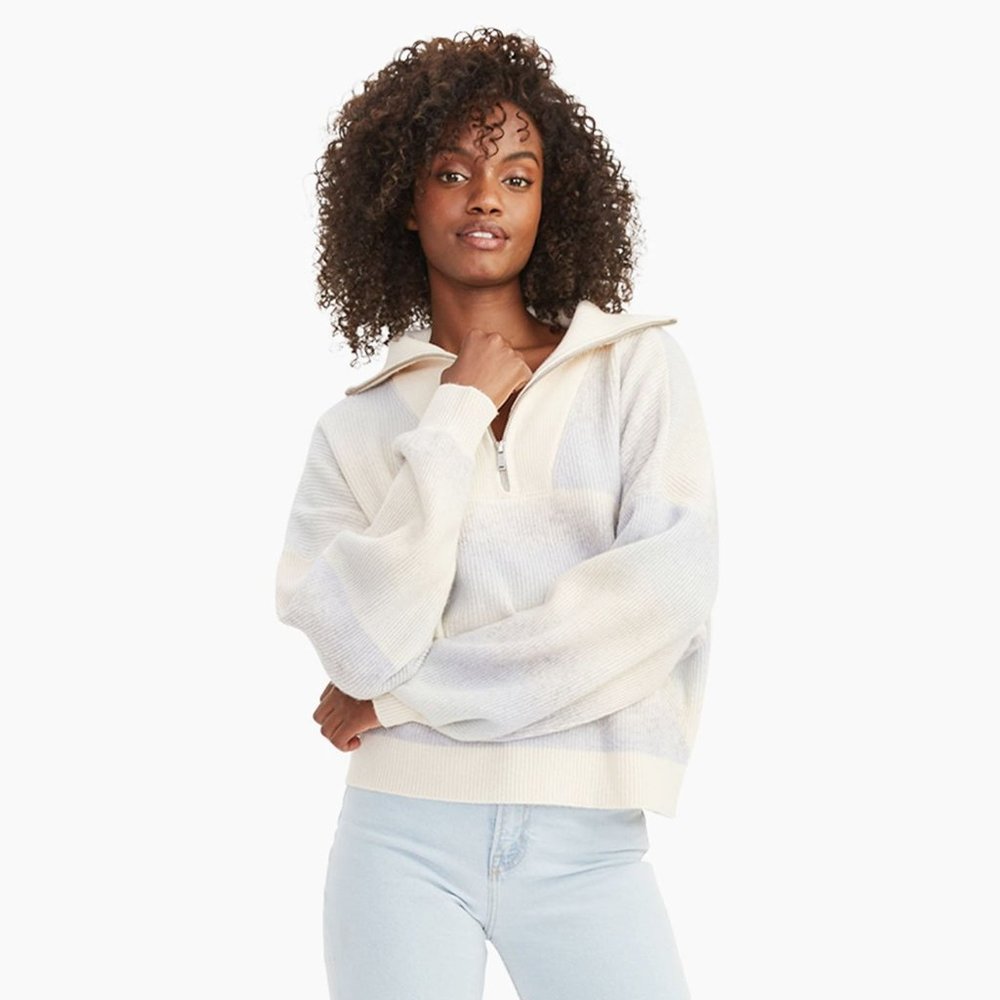 ⭐️Naadam NWT⭐️ Quarter Zip Merino Wool Sweater